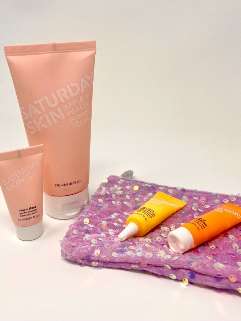✨ NEW Saturday Skin Full Size + Travel Set + Ipsy Sequin Bag ✨